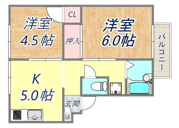 ハイツKSの物件間取画像